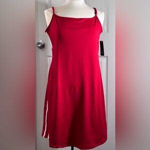 Wild Fable ButterBliss Y2K Dress Red w/ Side Stripes NWT Size XXL